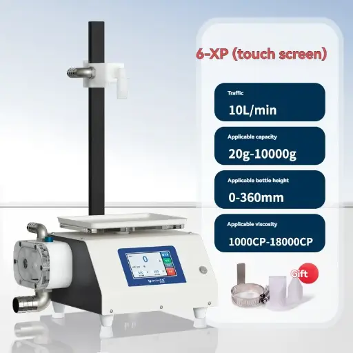Smart Touchscreen Control! Automatic Viscous Liquid Filler with Multi-Language Support