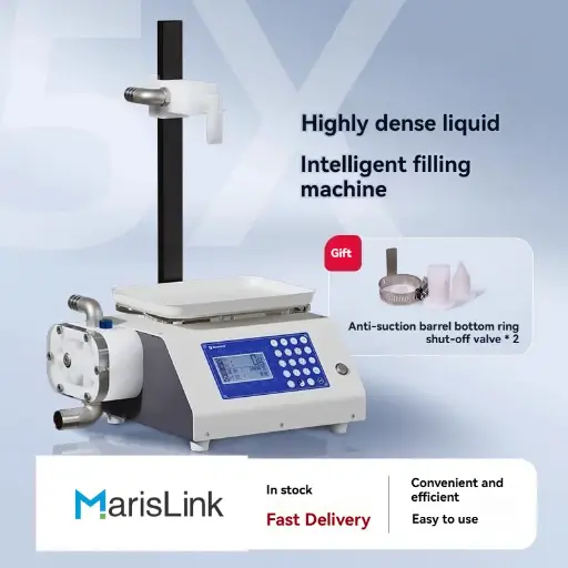 Particle Containing Liquid Filling Machine Small Automatic Quantitative Dispenser for Chili Sauce, Passion Fruit Jam, Scrub Handwash